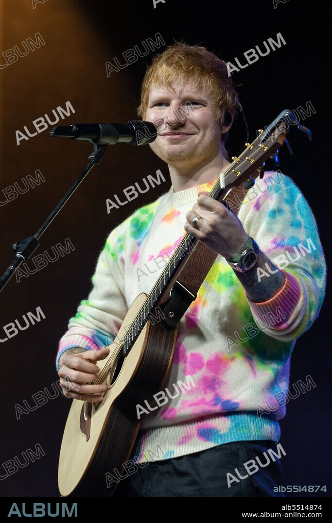 British singer-songwriter Ed Sheeran performs in concert at Fabrique during an exclusive show for 400 fans. Milan (Italy), November 25th, 2021 SPECIAL FEEÂ  - CONTACT US FOR EVERY USAGE (Credit Image: © Marco Piraccini/Mondadori Portfolio via ZUMA Press).