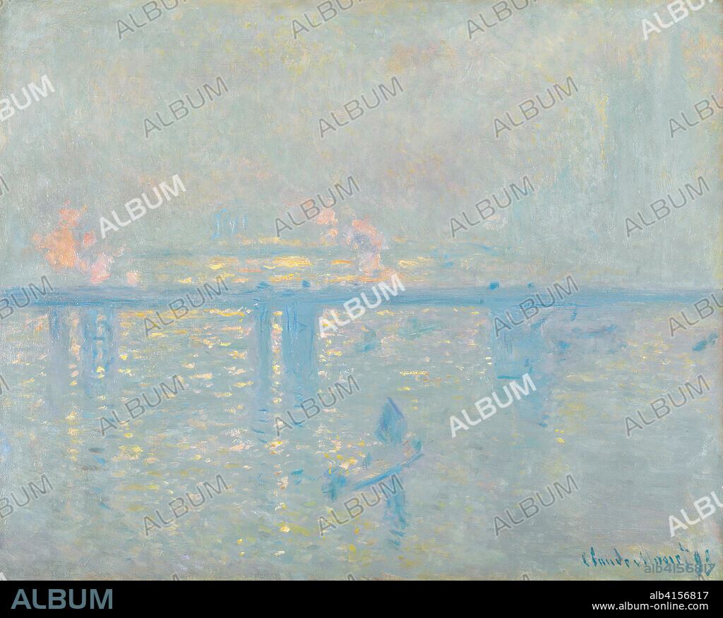 Claude Monet (París, 1840-Giverny, 1926). El puente de Charing Cross (1899). Óleo sobre lienzo. 64,8 x 80,6 cm.