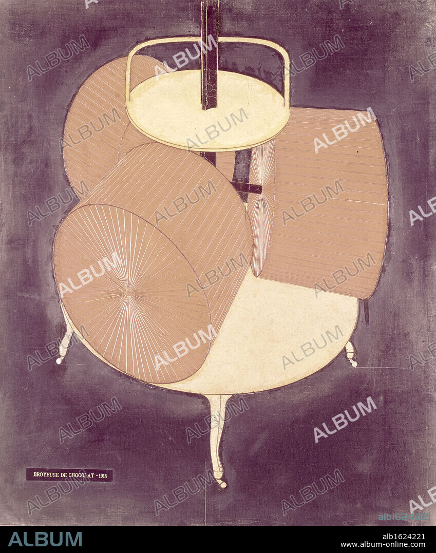 Chocolate grinder 2 by Marcel Duchamp, 1914, 1887-1968.
