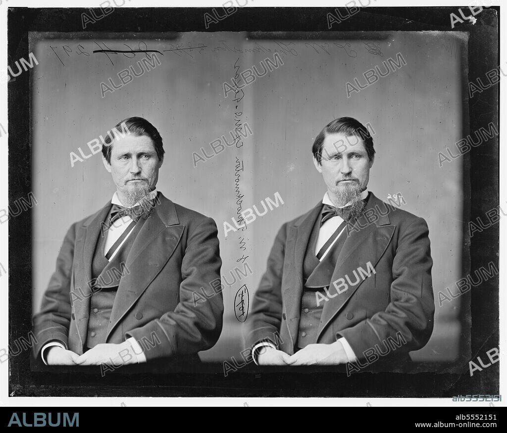 UNKNOWN. James Webb Throckmorton of Texas, 1865-1880. Throckmorton, Hon. James Webb of Texas, between 1865 and 1880. Member of Secession Convention fo Texas 1861. Capt. and Major - Confederate Army Born in Tennessee Feb. 1, 1825. [Politician and soldier: 1st Texas Volunteers during the Mexican-American War; assistant surgeon to the Texas Rangers; 6th Texas Cavalry Regiment of the Confederate Army; Governor of Texas].