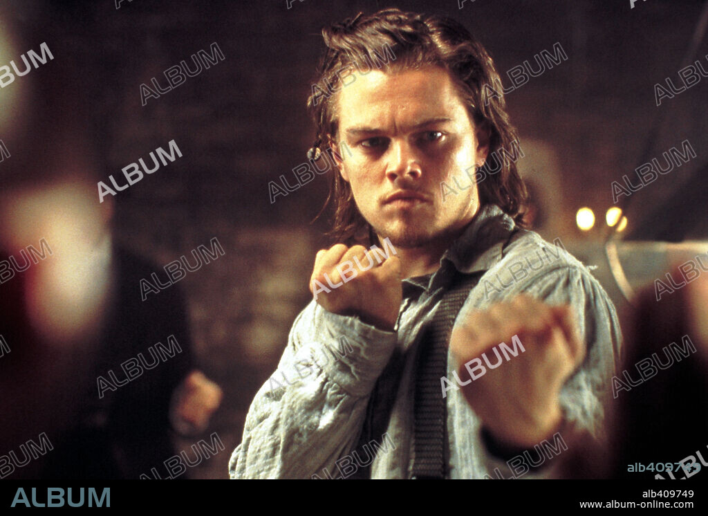 di caprio. Leonardo DiCaprio in GANGS OF NEW YORK, 2002, unter der Regie von MARTIN SCORSESE. Copyright MIRAMAX / TURSI, MARIO.