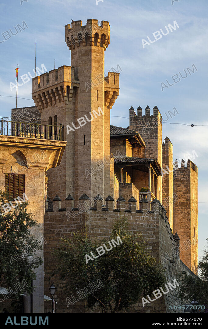 Royal Palace of La Almudaina, national heritage, Mallorca, balearic islands, Spain.