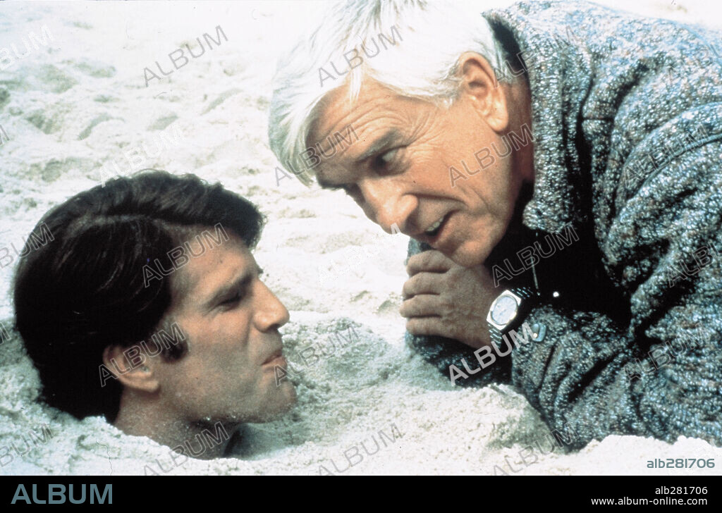 LESLIE NIELSEN and TED DANSON in CREEPSHOW, 1982, directed by GEORGE A. ROMERO. Copyright POLYGRAM.