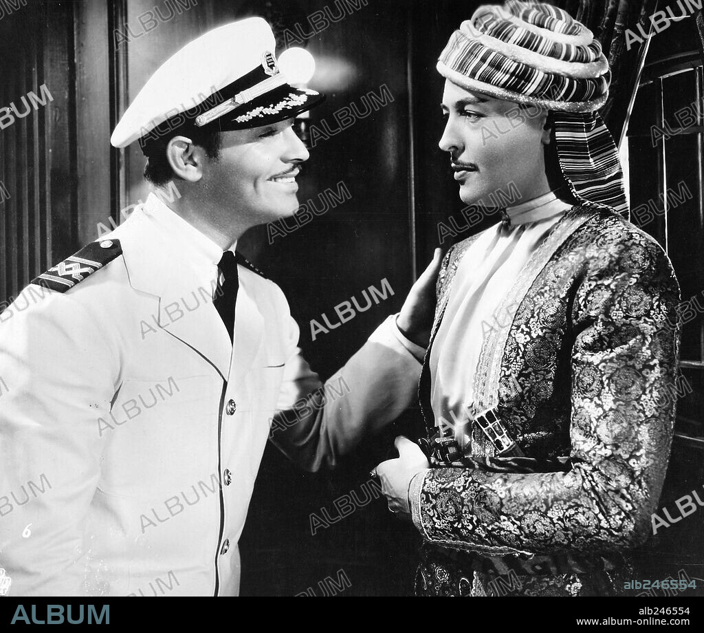 CLARK GABLE en LOS MARES DE CHINA, 1935 (CHINA SEAS), dirigida por TAY GARNETT. Copyright M.G.M.