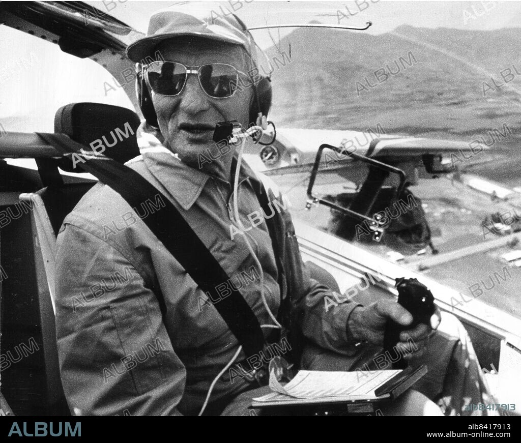 File 740414. Pilot and Count Carl Gustaf von Rosen.. Foto: Jacob Forsell Kod: 14 . COPYRIGHT SCANPIX SWEDEN.
