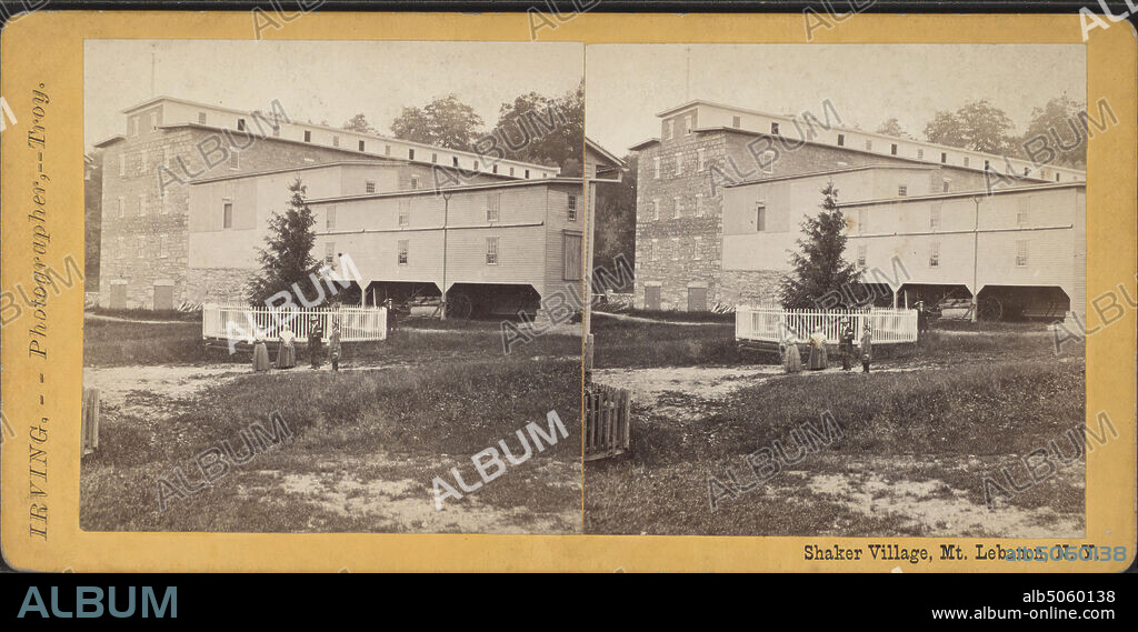 Shaker Village, Mt. Lebanon, N.Y., Irving, James E. (1818-1901), Shakers, Barns, Stone buildings, New York (State), Mount Lebanon (N.Y.