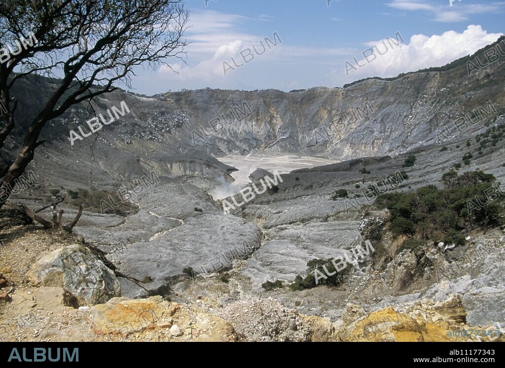 Kawah Tatu (Queen Crater), Tangkuban Prahu volcano, near Bandung, island of Java, Indonesia, Southeast Asia, Asia.
