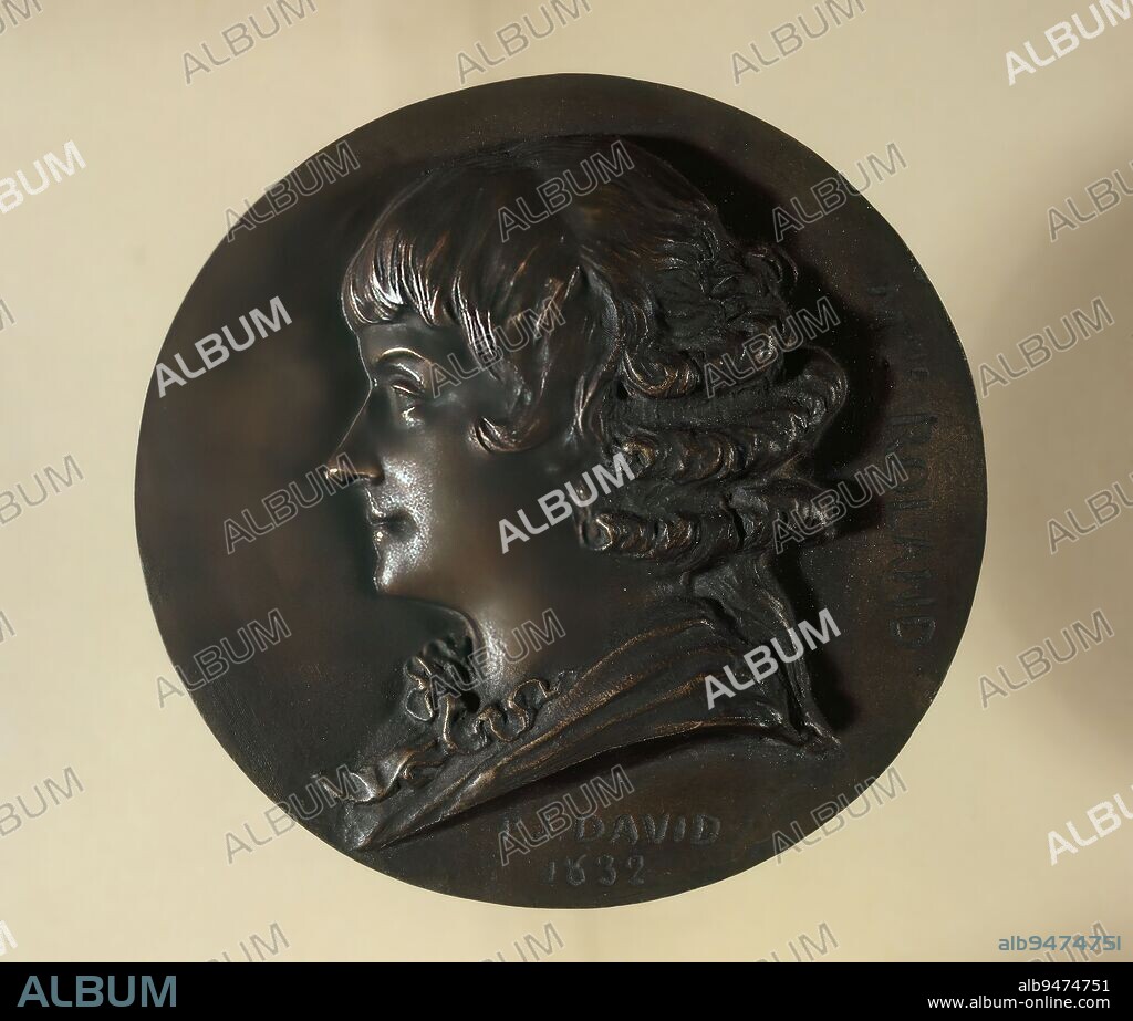 Portrait of Marie-Jeanne Phlipon, known as Madame Roland de la Platière (1754-1793), politician, David d'Angers, Pierre-Jean, Sculptor, In 1832, 19th century, Sculpture, Medallion (sculpture), Dimensions - Work: Diameter: 15 cm.