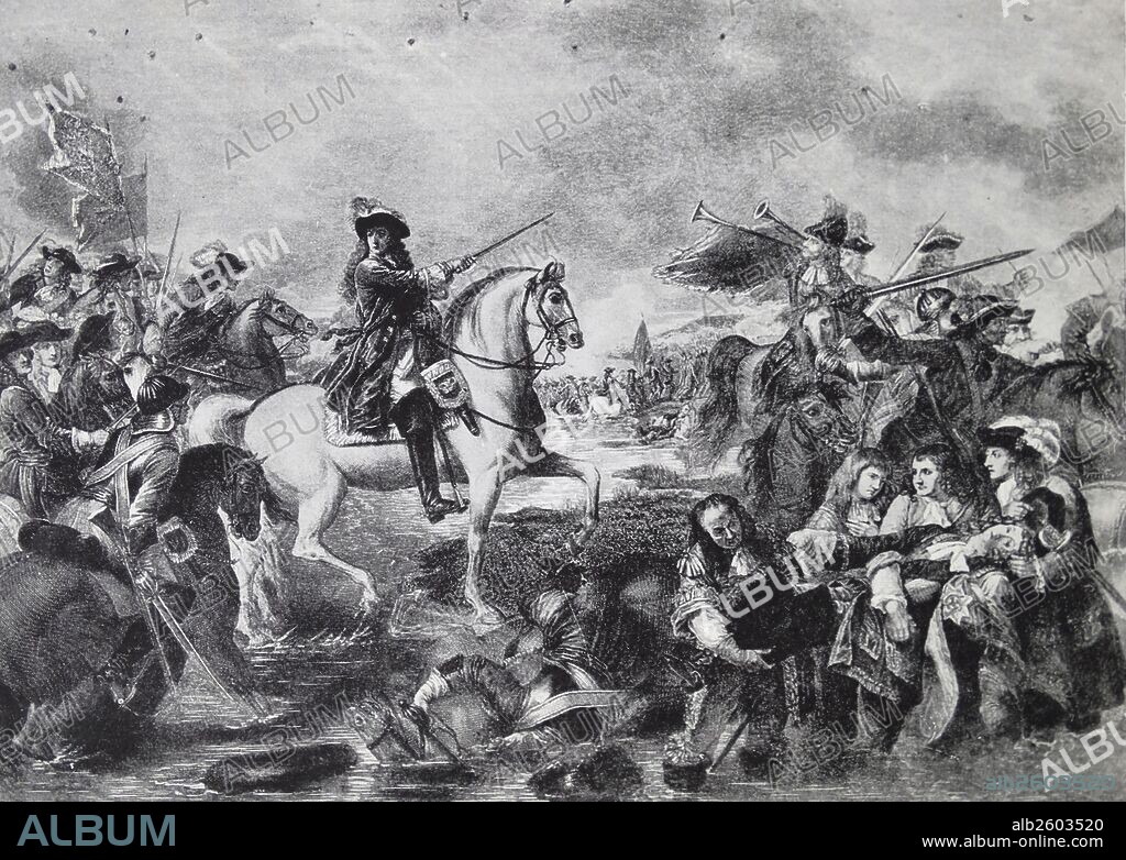The Battle of the Boyne 1690, between two rival claimants of the English, Scottish, and Irish thrones, the Catholic James VII & II and the Protestant William III, across the River Boyne near Drogheda on the east coast of Ireland. The battle, won by William, was a turning point in James's unsuccessful attempt to regain the crown and ultimately helped ensure the continuation of Protestant ascendancy in Ireland.