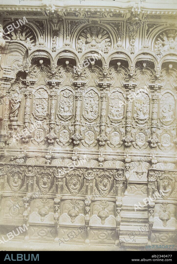 DUQUE CORNEJO PEDRO. Córdoba, Mezquita, detalle de la Sillería del Coro.