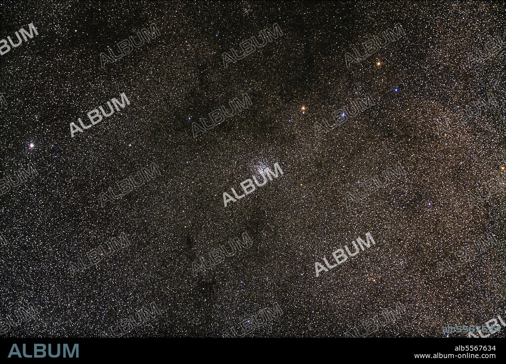 Messier 11, the Wild Duck Cluster in Scutum, on the edge of the Scutum Star Cloud.