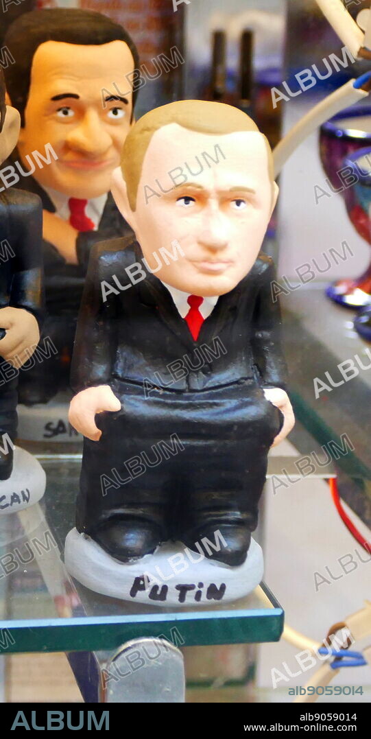 Ceramic figurine of Vladimir Vladimirovich Putin (born 7 October 1952), a Russian politician. President of the Russian Federation since 7 May 2012. He was Prime Minister from 1999 to 2000, President from 2000 to 2008, and again Prime Minister from 2008 to 2012.