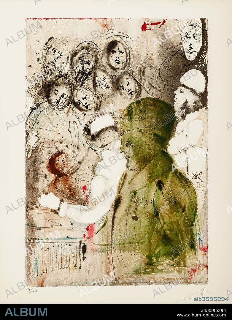 SALVADOR DALÍ. Aliyah. The Rebirth of Israel. On the occasion of the 20th anniversary of the Foundation of the State of Israel.