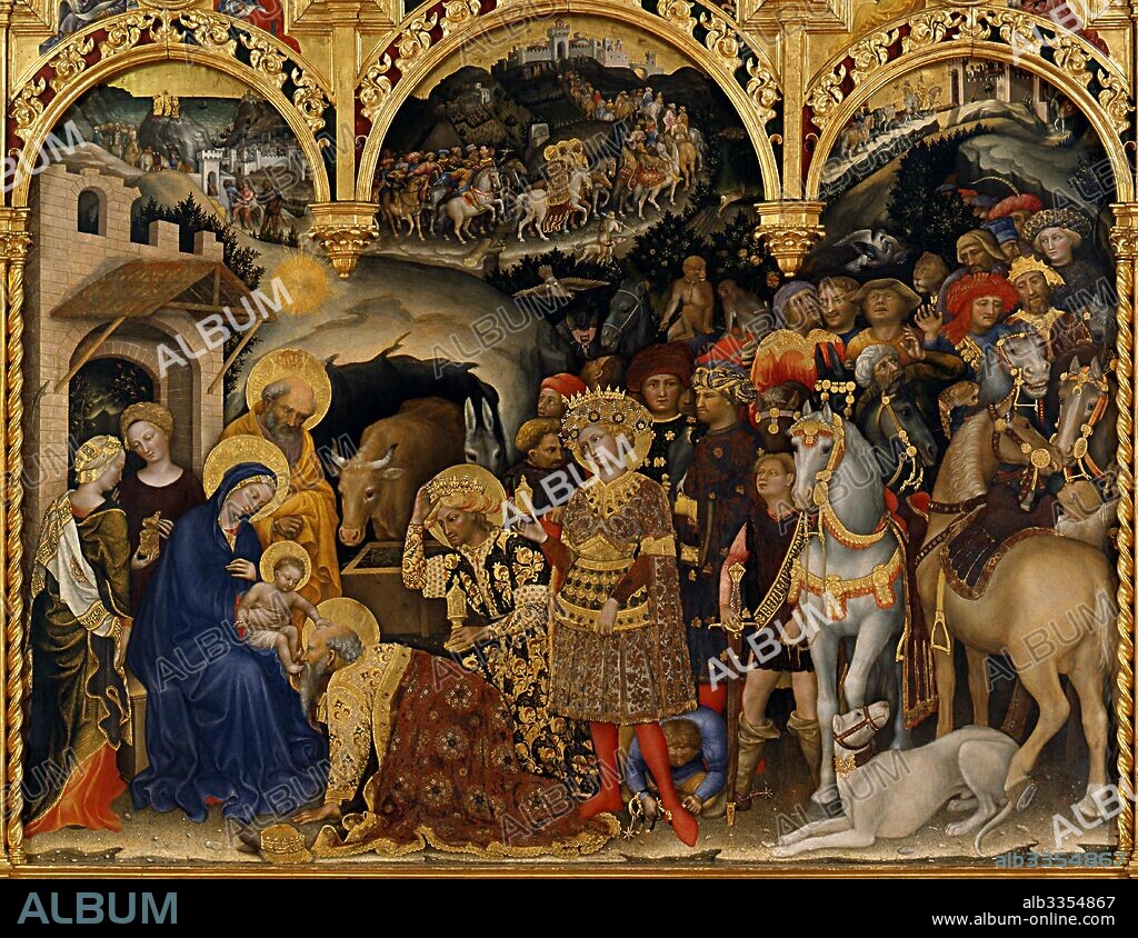 GENTILE DA FABRIANO. The Adoration of the Magi.