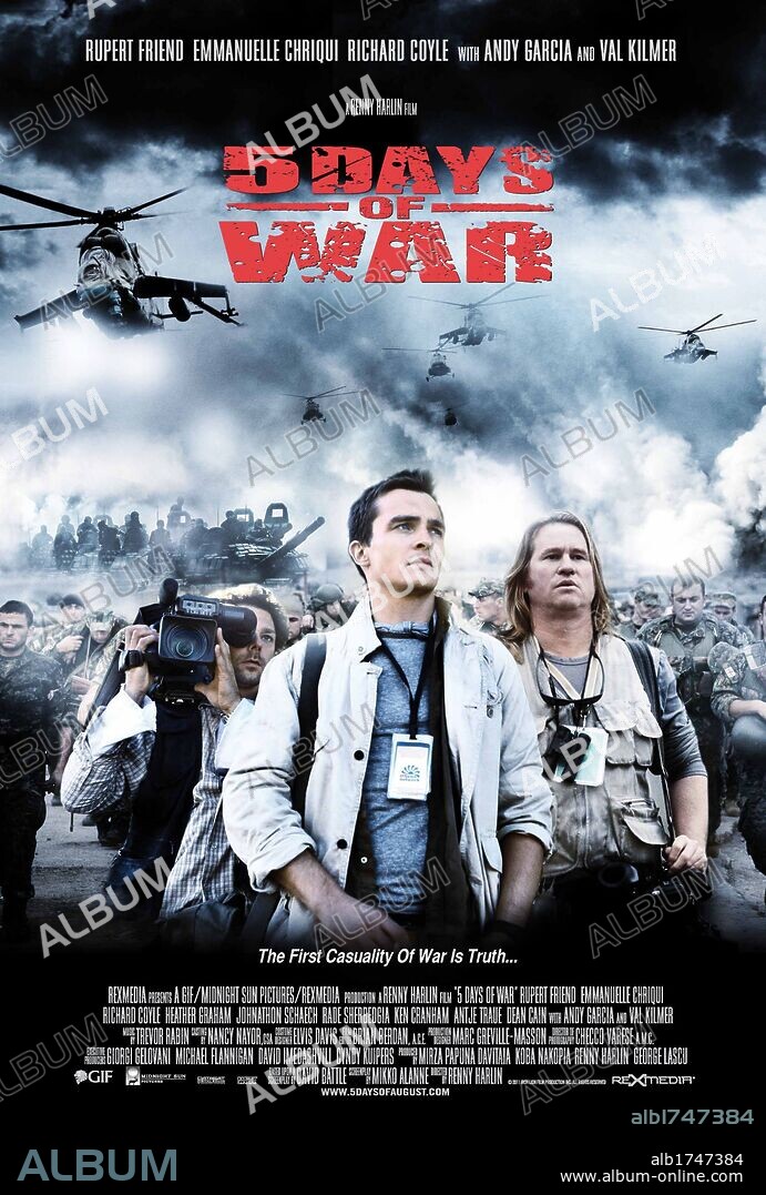 Poster of 5 DAYS OF WAR, 2011, directed by RENNY HARLIN. Copyright MIDNIGHT SUN PICTURES.