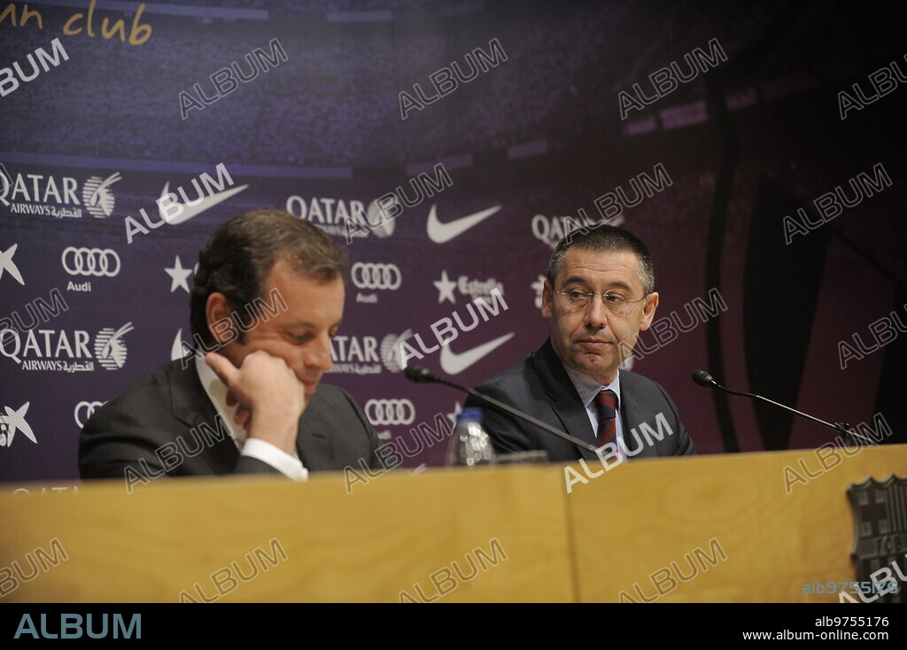 Barcelona. 01/23/2014. Press conference Resignation Sandro Rosell. Photos Ines Baucells. Archdc.