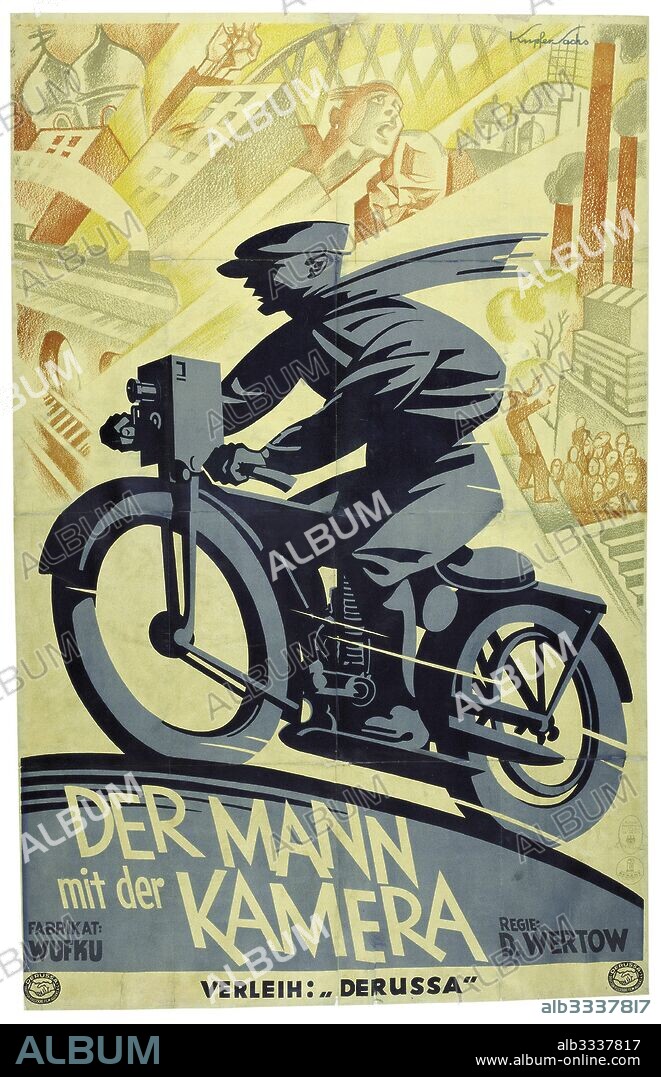 JULIUS KUPFER-SACHS. Movie poster "Man with a Movie Camera".