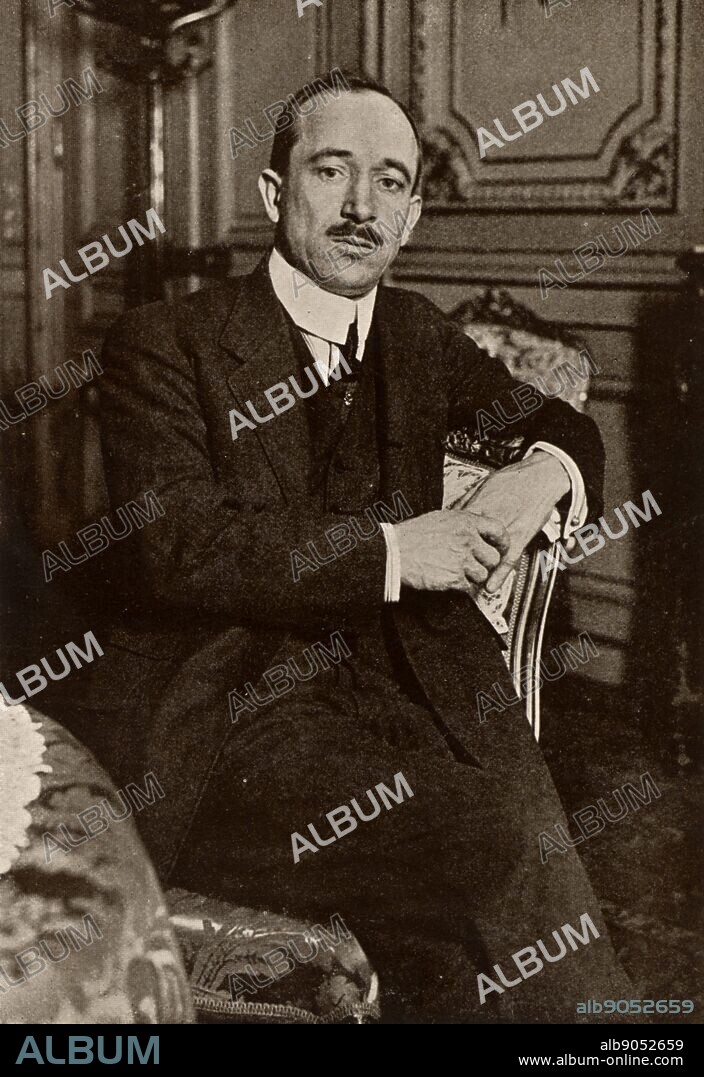 Eduard Benes (1884-1948) Czechoslovak statesman; President of Czechoslovakia 1935-1938, 1941-1945 (in exile), 1946-1948 when he resigned after a Communist coup. Halftone.