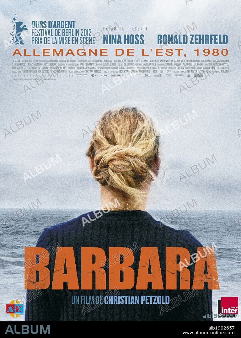 Plakat zu BARBARA, 2012, unter der Regie von CHRISTIAN PETZOLD. Copyright SCHRAMM FILM KOERNER & WEBER.
