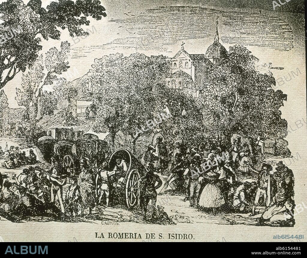 RAMON MESONERO ROMANOS (1803-1982). PANORAMA MATRITENSE PRADERA S ISIDRO.