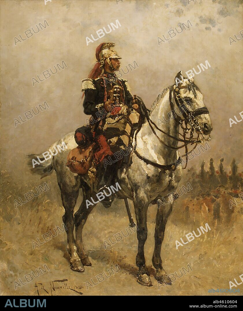ALPHONSE DE NEUVILLE. A Cavalryman, 1884.