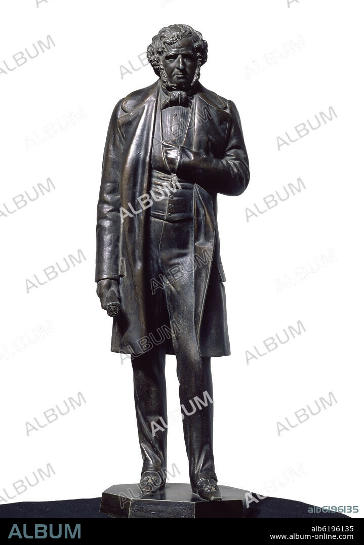 JOSE GRAGERA Y HERBOSO (1818-1897). MENDIZABAL - BOCETO PARA LA ESTATUA - SIGLO XIX.
