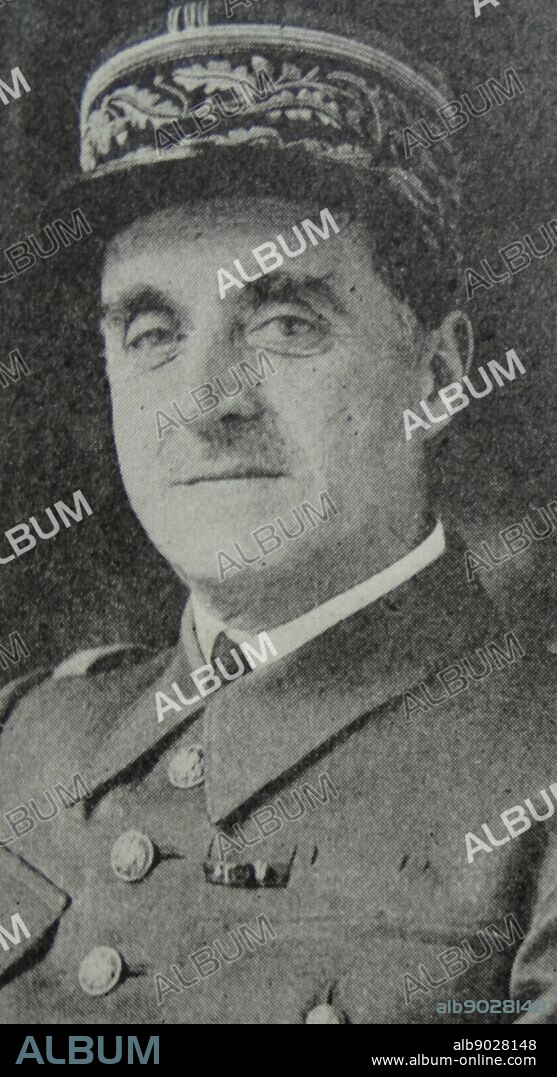 Photograph of General Georges Blanchard (1877-1954) French military officer. Dated 1941.