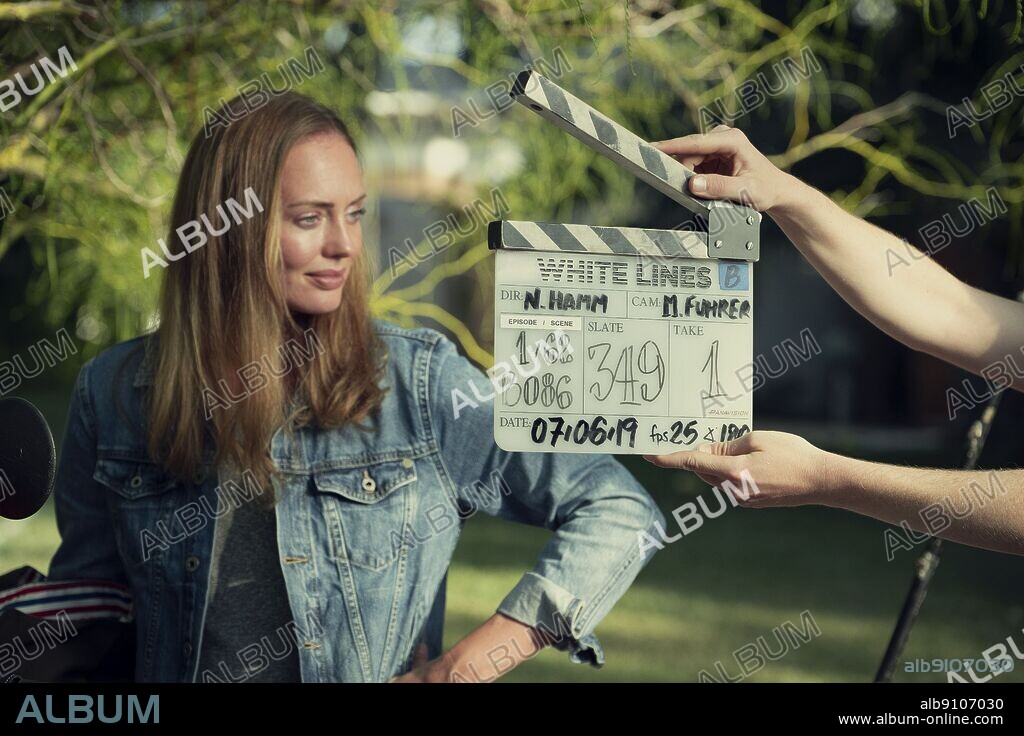 LAURA HADDOCK in WHITE LINES, 2020, directed by ALEX PINA, LUIS PRIETO and NICK HAMM. Copyright Vancouver Media / Left Bank Pictures.