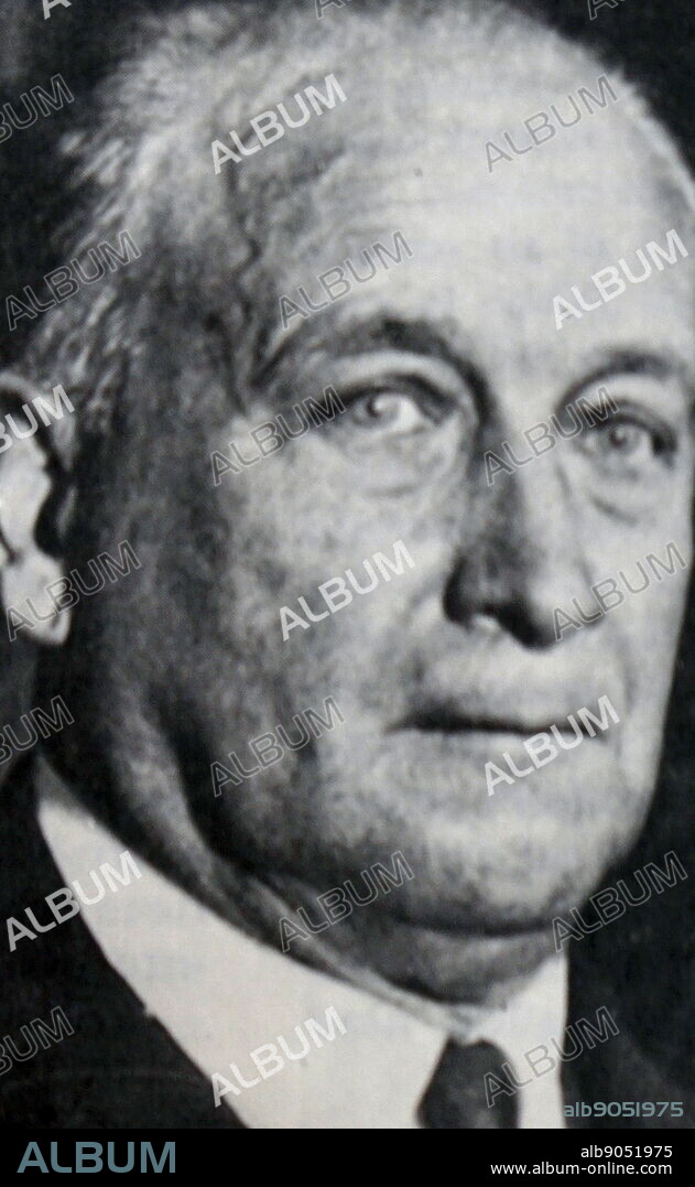 Photograph of Francisco Largo Caballero (1869-1946) a Spanish politician and trade unionist.