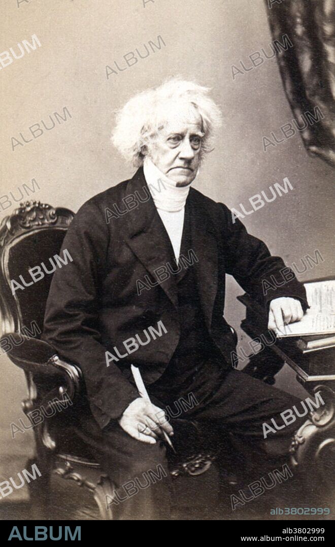 John Frederick William Herschel, 1st Baronet (March 7, 1792 -May 11, 1871) was an English mathematician, astronomer, chemist, and experimental photographer/inventor, who in some years also did valuable botanical work. Herschel originated the use of the Julian day system in astronomy. He named seven moons of Saturn and four moons of Uranus. He made many contributions to the science of photography, and investigated color blindness and the chemical power of ultraviolet rays. Herschel wrote many papers and articles, including entries on meteorology, physical geography and the telescope for the Encyclopedia Britannica. He also translated The Iliad of Homer. He invented the actinometer in 1825 to measure the direct heating power of the sun's rays, and his work with the instrument is of great importance in the early history of photochemistry. He died in 1871 at the age of 79. He was given a national funeral and buried in Westminster Abbey.