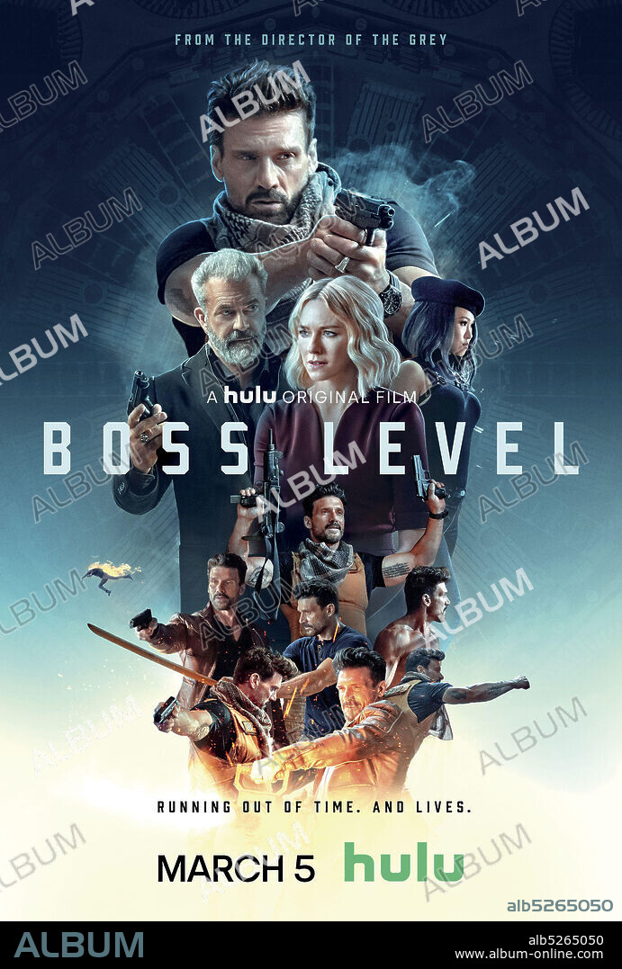 Poster of BOSS LEVEL, 2020, directed by JOE CARNAHAN. Copyright WarParty Films / Scott Free Productions / EFO Films.