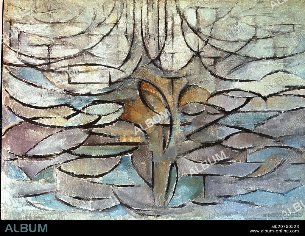 PIET MONDRIAN (1872-1944) PIET MONDRIAAN. MANZANO EN FLOR 1912 - POMMIER EN FLEURS.