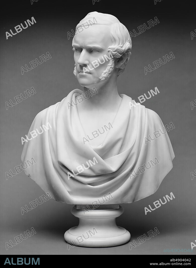 Chauncey Bradley Ives, Isaac Newton Phelps, American, Chauncey Bradley Ives (18101894), 1854; carved 1855, American, Marble, 30 3/4 x 21 x 10 in. (78.1 x 53.3 x 25.4 cm), Sculpture.