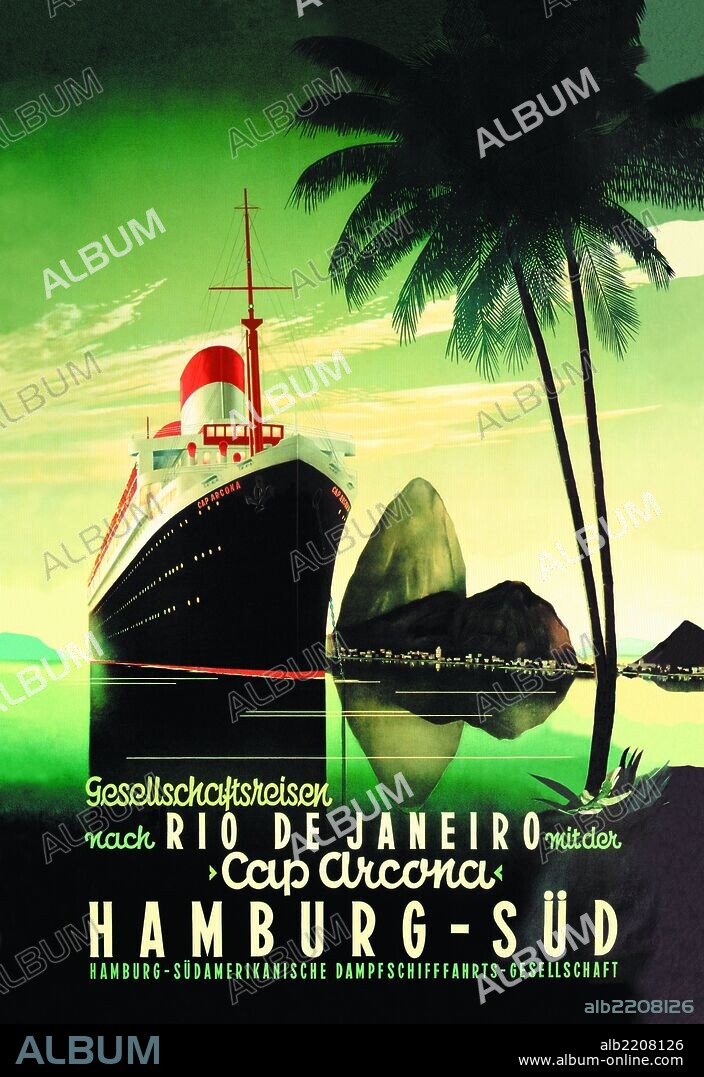 Hamburg to Rio de Janeiro on the Cap Arcona Steamship.