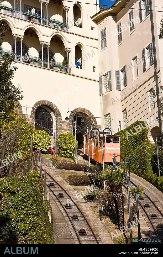 Bergamo: Funicular Railways to Bergamo Città Alta, built in 1886 - 87.