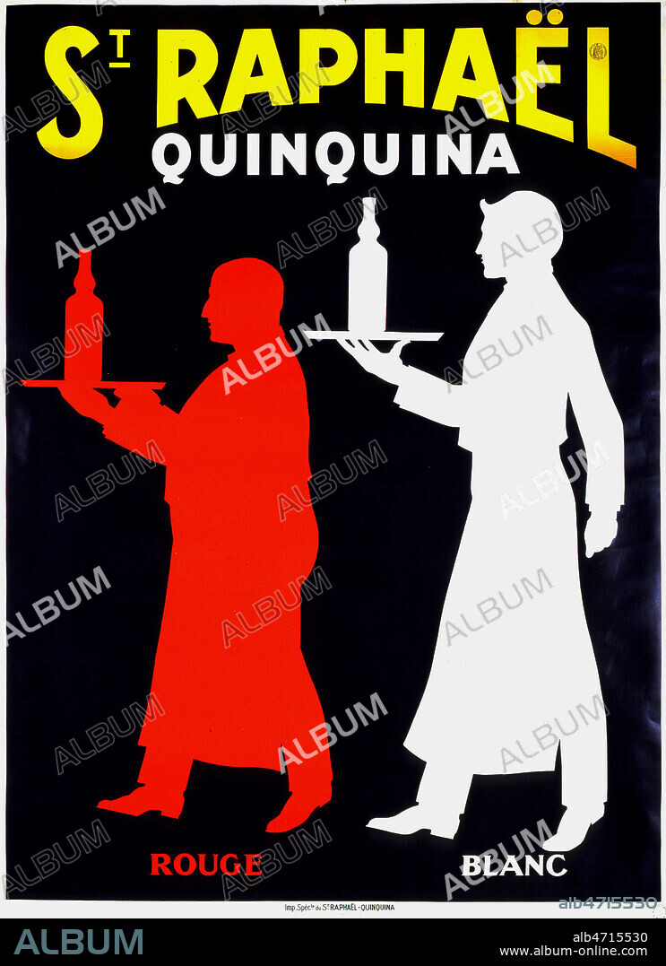 Affiche publicitaire de Charles LOUPOT (1892-1962) ADAGP pour 'Saint Raphael Quinquina' vers 1930-1935. Musee de la publicite, Paris. Credit: Collection Bouquignaud/KHARBINE-TAPABOR.