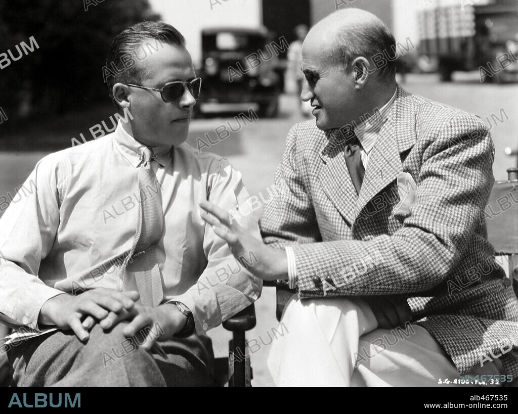 H. C. POTTER and SAMUEL GOLDWYN in BELOVED ENEMY, 1936, directed by H. C. POTTER. Copyright SAMUEL GOLDWYN/UNITED ARTISTS.