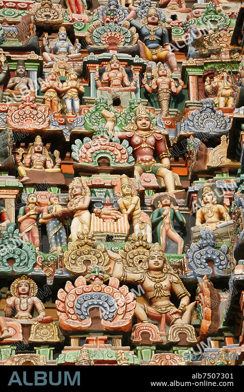 Gopuram in Darasuram temple. , India.