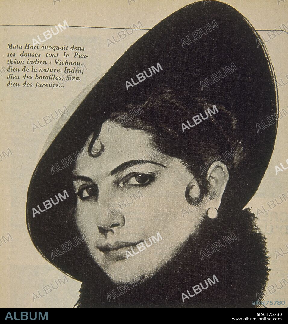 MATA HARI- MARGARETHA GEERTRUIDA ZELLE 1876/1917- BAILARINA/ESPIA HOLANDESA- INVENTA EL STRIP-TEASE.