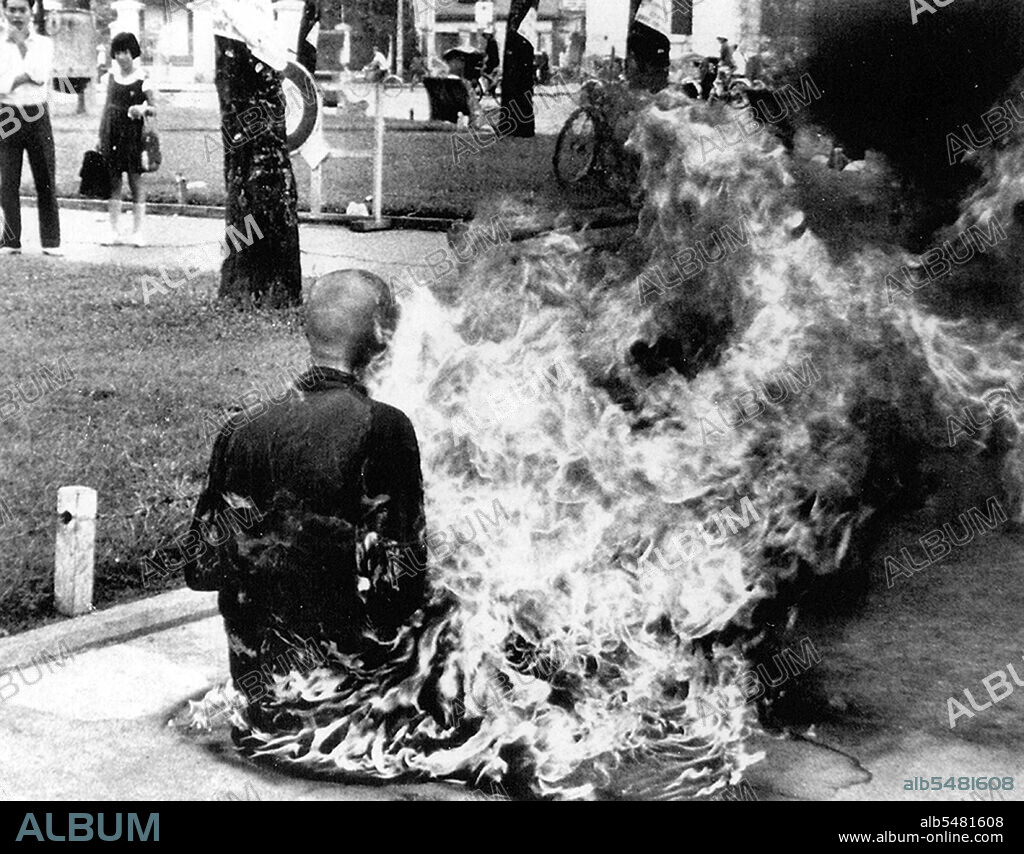 Buddhist monks, especially from Hue in Central Vietnam, but also from other locations including Saigon, practiced self-immolation to protest the division of Vietnam into north and south, the authoritarian nature of consecutive South Vietnamese regimes, and South Vietnamese involvement with the United States of America.
