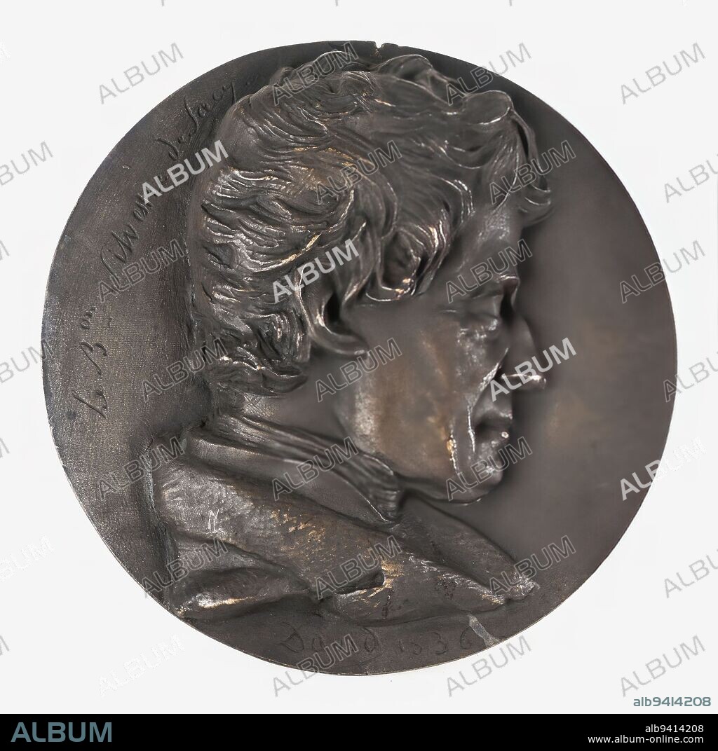 Portrait of Antoine-Isaac, Baron Silvestre de Sacy (1758-1838), Orientalist, Linguist and Statesman, David d'Angers, Pierre-Jean, Sculptor, In 1836, 19th century, Sculpture, Medallion (sculpture), Dimensions - Work: Diameter: 17.2 cm.