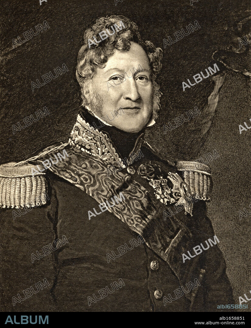 Louis Philippe, 1773-1850. Duke of Orleans, Duke of Chartres, king of the French in 1841 (1830-1848) From the book "The Letters of Queen Victoria 1844-1853 Vol II"published 1907.