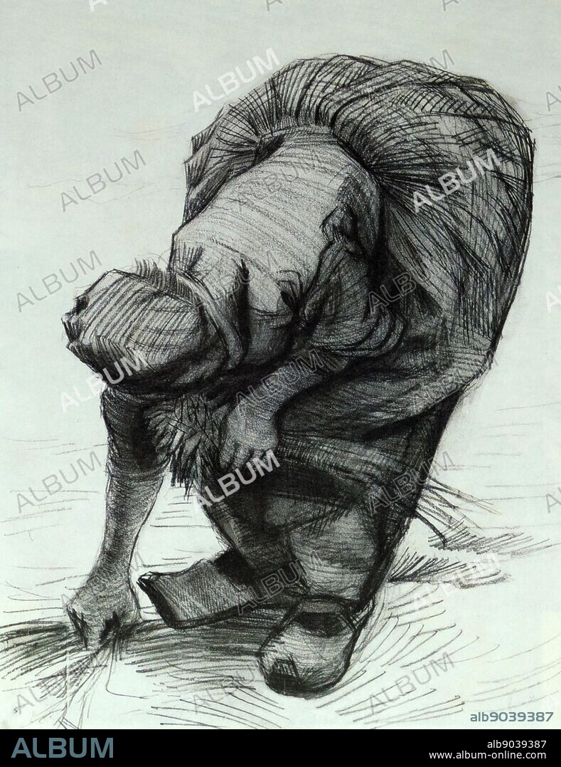 Painting by the famous Dutch artist Vincent Van Gogh (30th March 1853 - 29th July 1890), work titled 'A Gleaner'. Completed in 1885.