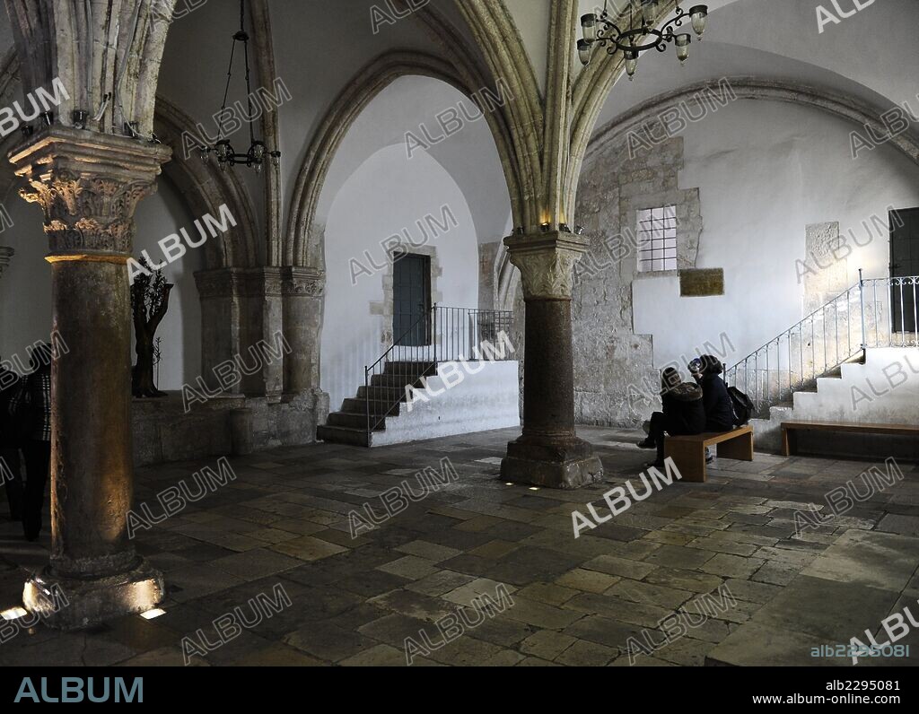 Israel. Jerusalem. Cenacle or Upper Room. Is a room traditionally held to be the side of The Last Supper. Mount Zion.