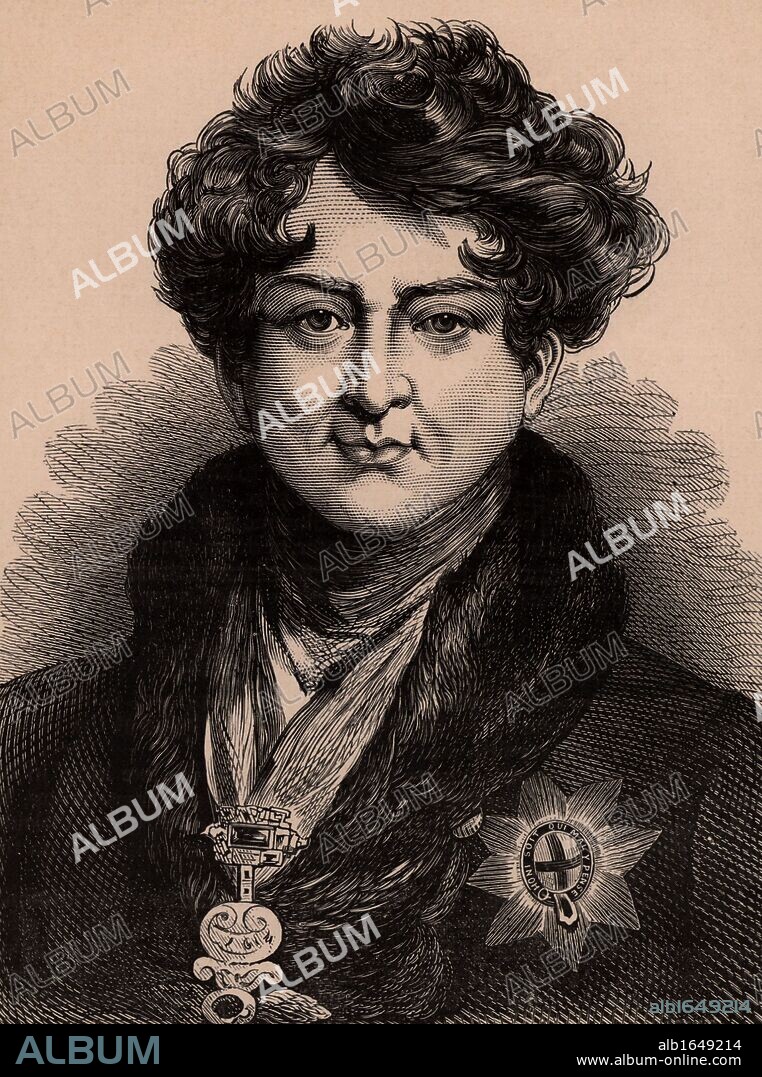 George IV (1762-1830), son of George III, Prince Regent from 1811due to his father's illness. King of Great Britain and Ireland from 1820. Member of the Hanoverian dynasty. Wood engraving c1900. (Photo by: Universal History Archive/UIG via Getty Images).