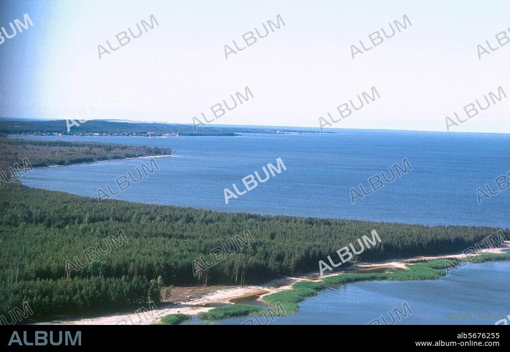 Presqu'île de Neringa (ou Isthme de Courlande, Lituanie). Du côté de la Baltique.