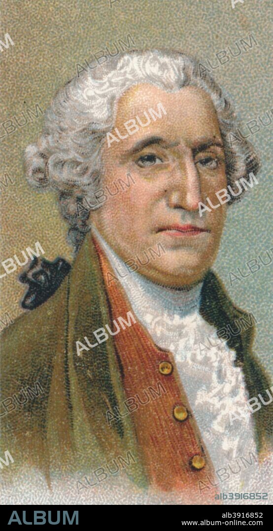 George Washington, first President of United States. After commanding the American Revolutionary army to victory over the British in the American War of Independence, Washington (1732-1799) served as the first President of the newly independent United States from 1789-1797. Taken from the 'Leaders of Men' cigarette cards produced by Ogdens 1924.