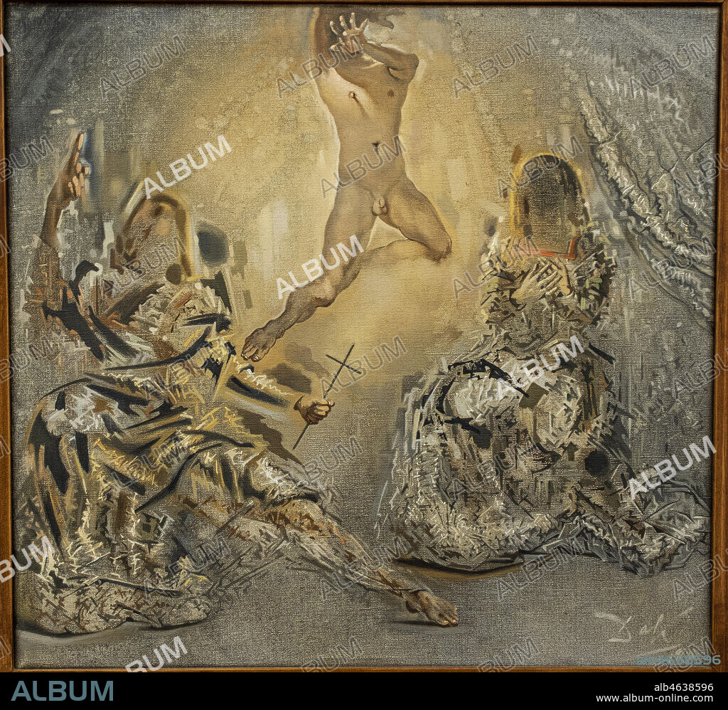 SALVADOR DALÍ. The Trinity, Salvador Dalì, 1960, oil on canvas, Musei Vaticani, State of the Vatican City, Roma, Lazio, Italia.