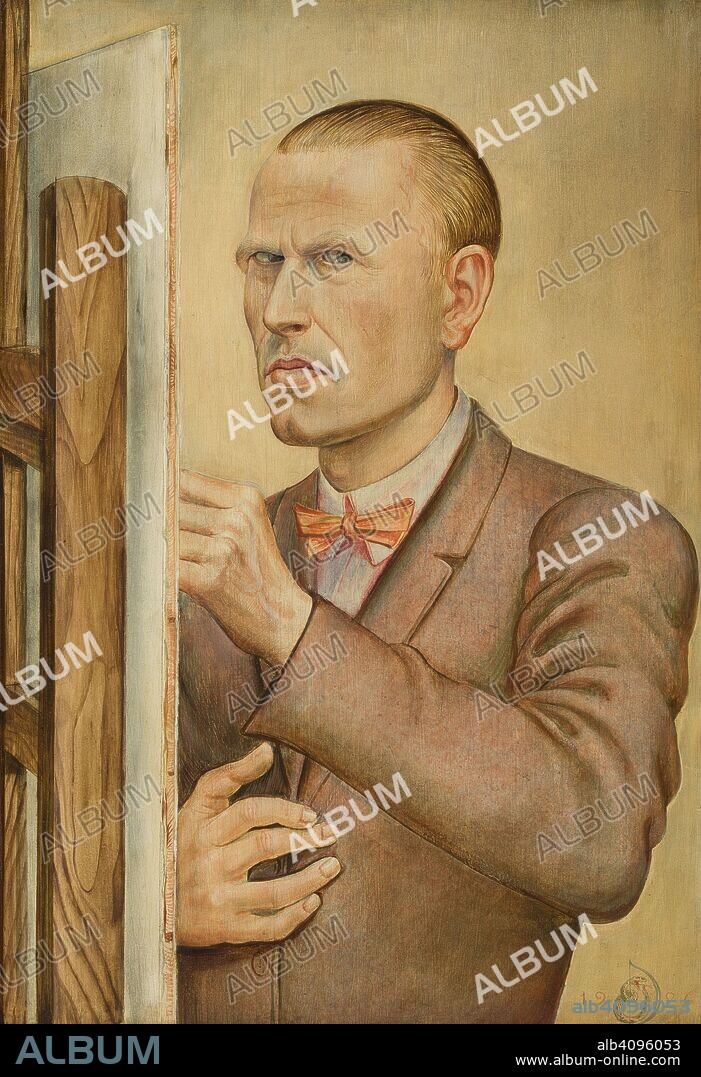 OTTO DIX. Self-Portrait with Easel.