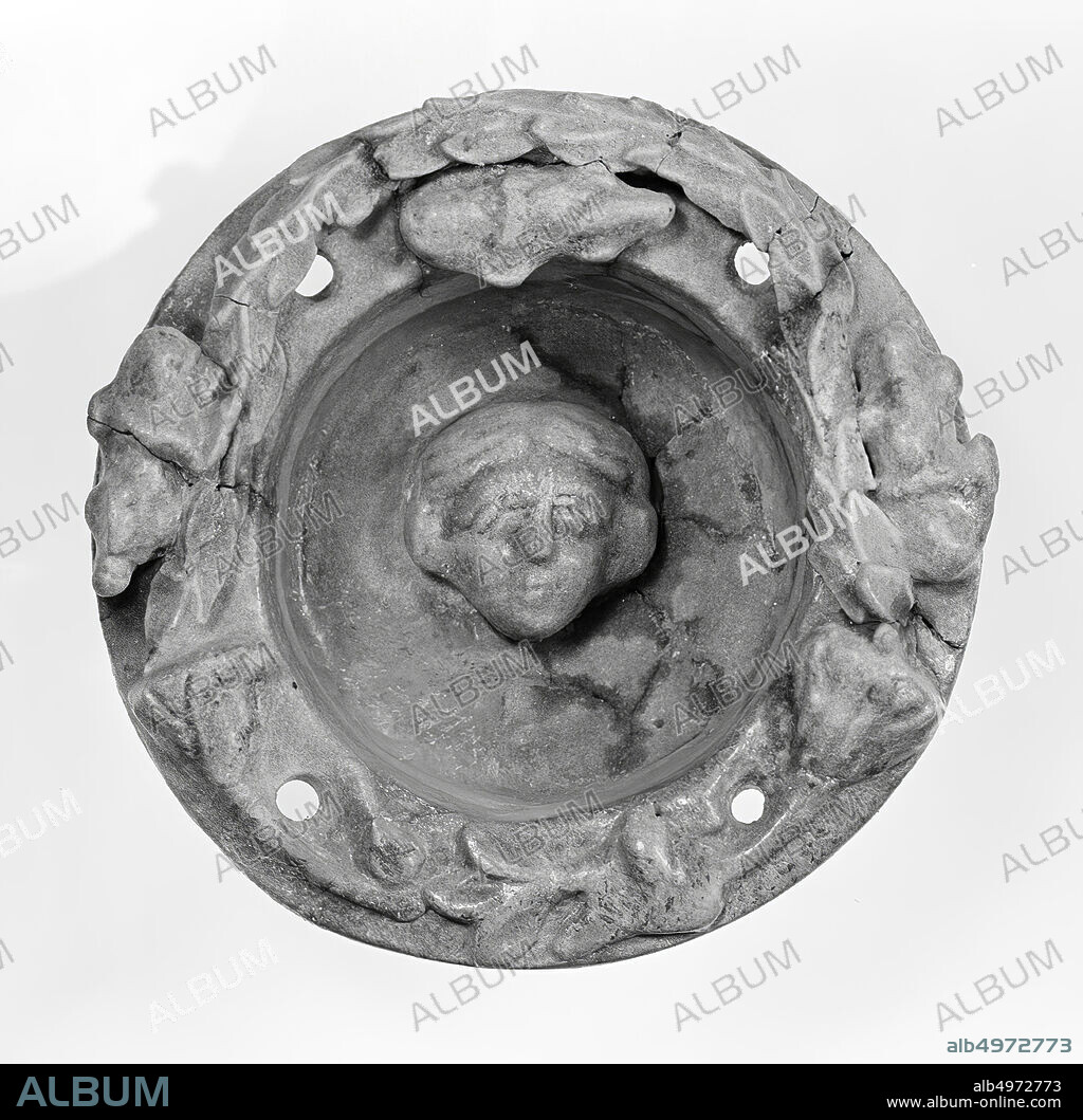 bowl, plastic decoration, bowl, faience, 6,5 cm, Greco-Roman Period, Ptolemaeën, Egypt.